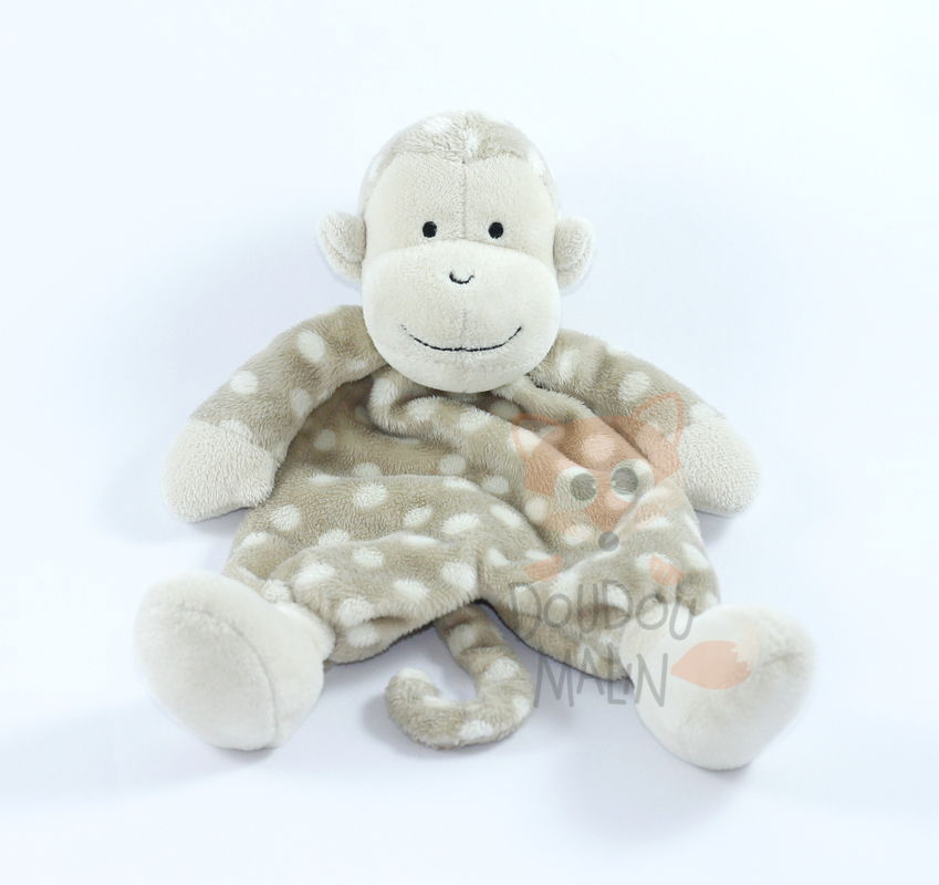 Baby comforter beige monkey 